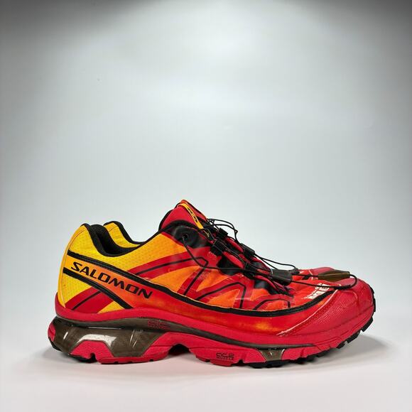 Salomon XT Wings 3 S-Lab Red Yellow Sneakers Running Shoes 112104 Men's Size 11 - Picture 1 of 11